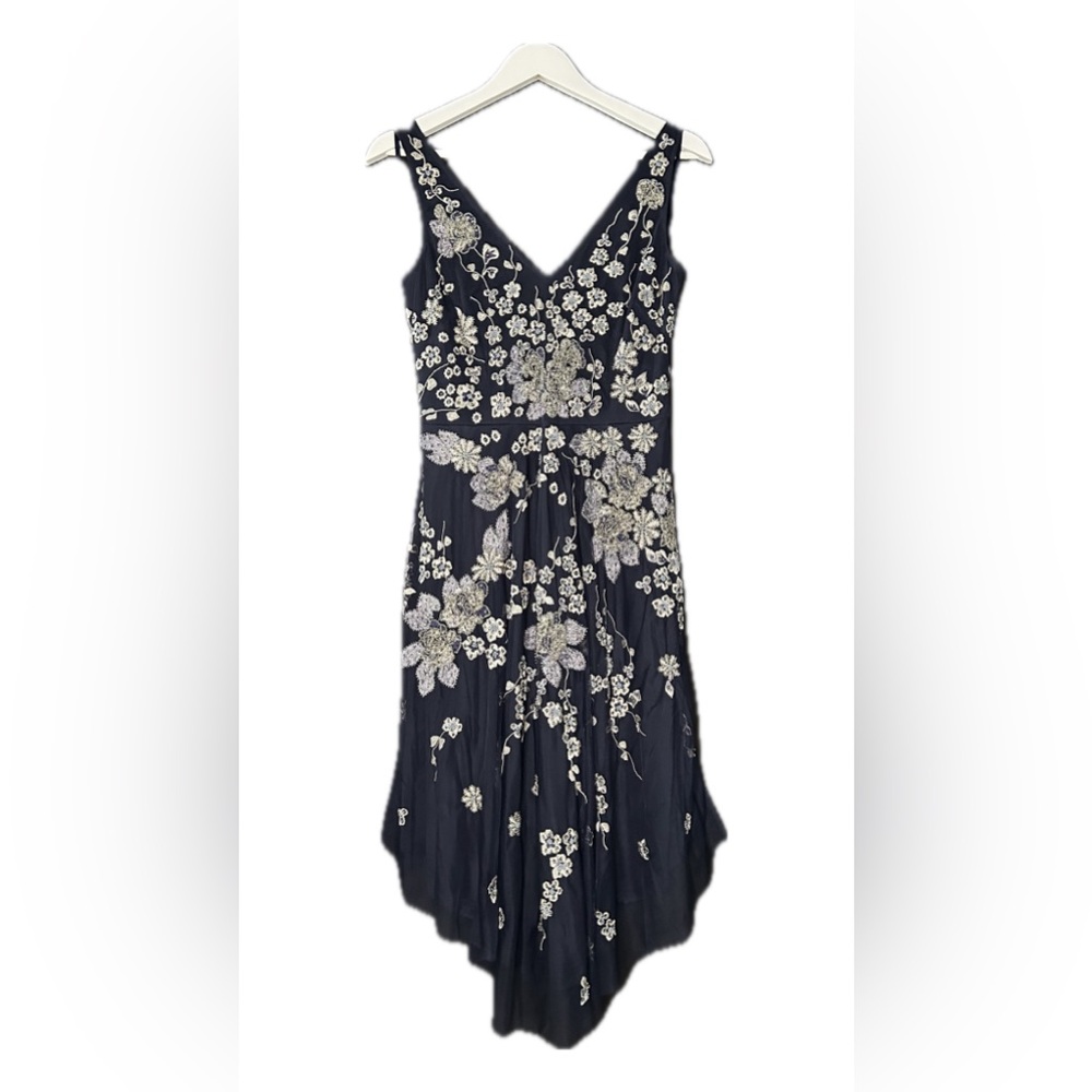 Aidan Mattox Navy Sequien Dress, NWT, Mini/MidLength Dress, Size 6